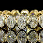 3ctw Oval Bezel Diamond Eternity Band