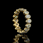 3ctw Oval Bezel Diamond Eternity Band