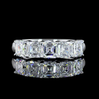 4ctw Prong Asscher Five Stone Band