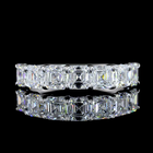 2ctw Prong Asscher Seven Stone Band