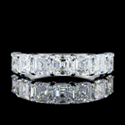 3ctw Prong Asscher Seven Stone Band
