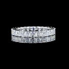 2ctw Prong Asscher Eternity Band