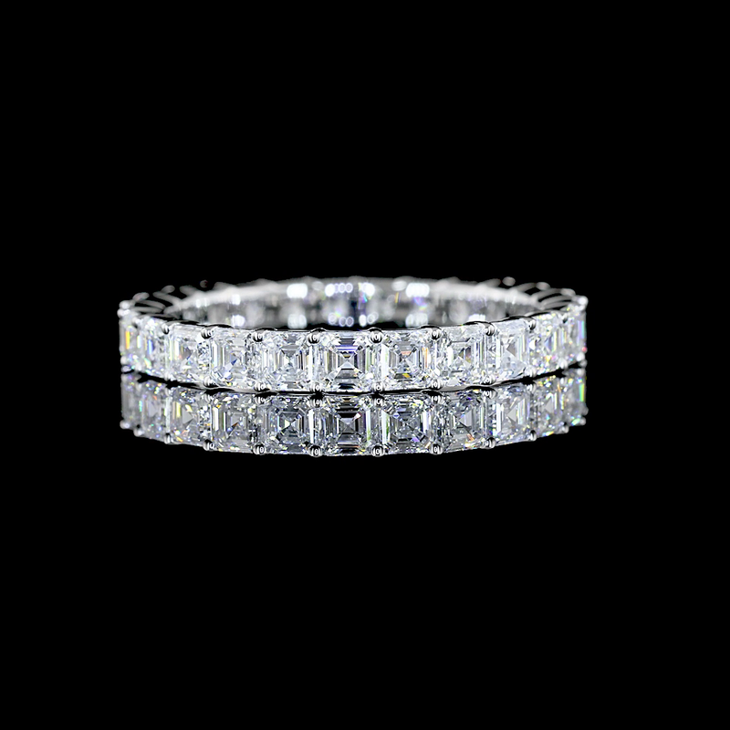 2ctw Prong Asscher Eternity Band