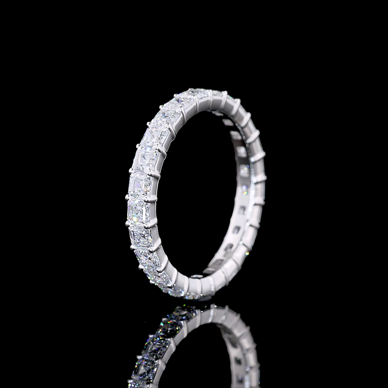 2ctw Prong Asscher Eternity Band