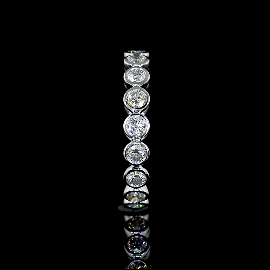 1ctw Bezel Round Eternity Band
