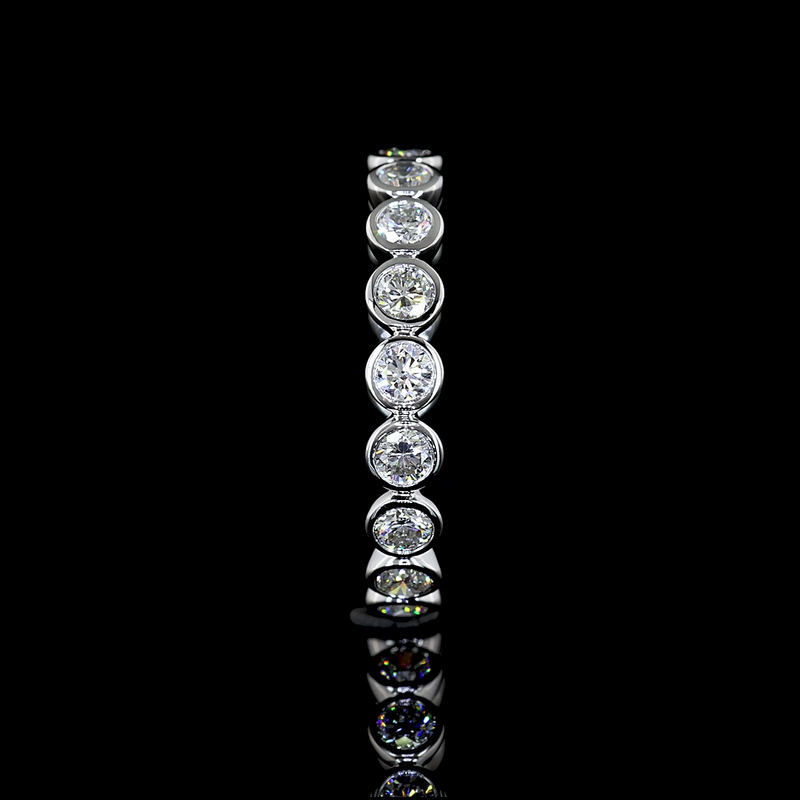 1ctw Bezel Round Eternity Band