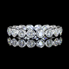 1ctw Bezel Round Eternity Band