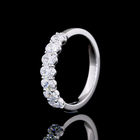 3/4ctw Prong Oval Seven Stone Band