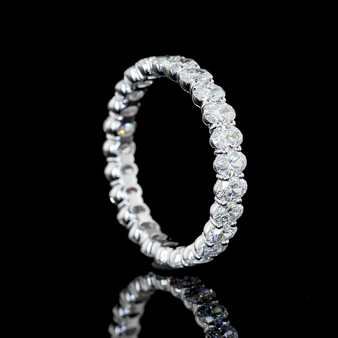 2ctw Prong Oval Eternity Band