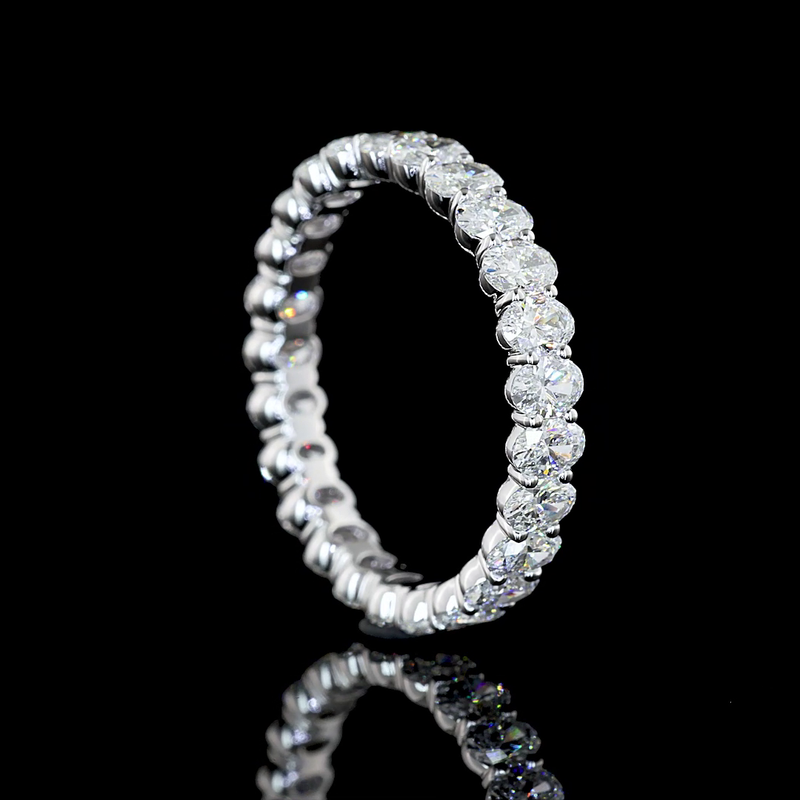 2ctw Prong Oval Eternity Band