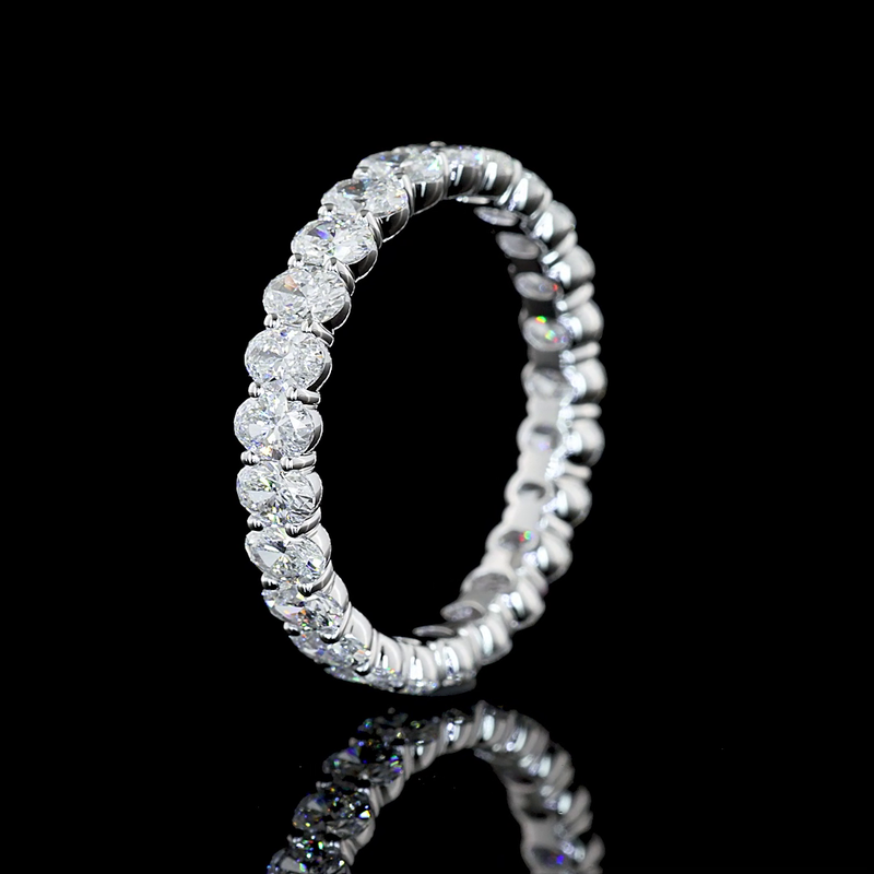 2ctw Prong Oval Eternity Band