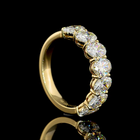 3ctw Prong Oval Seven Stone Band