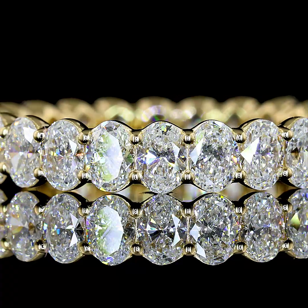 5ctw Prong Oval Eternity Band