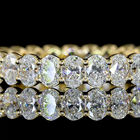 5ctw Prong Oval Eternity Band