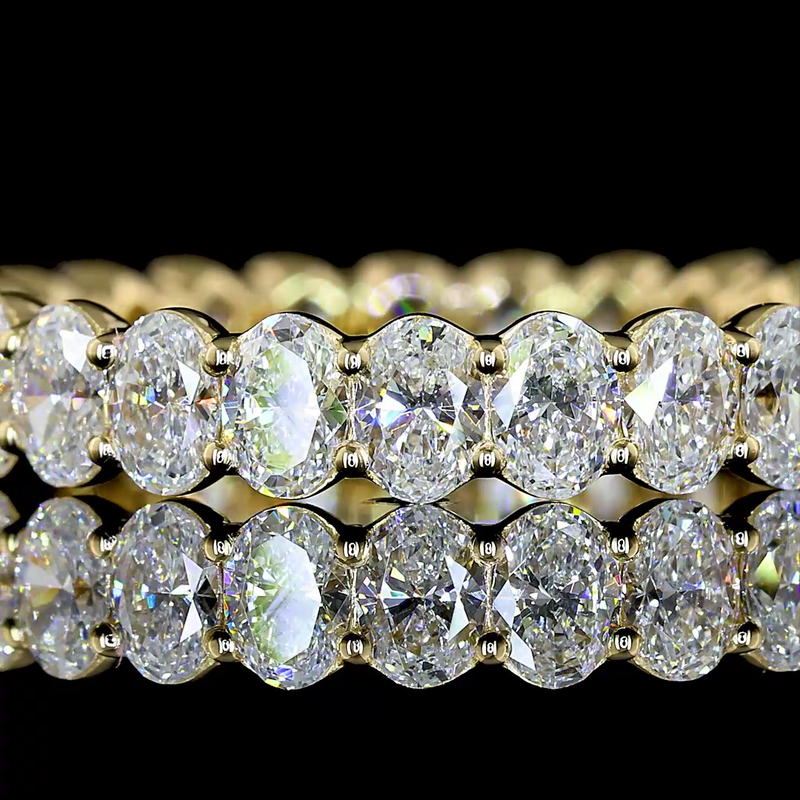 5ctw Prong Oval Eternity Band