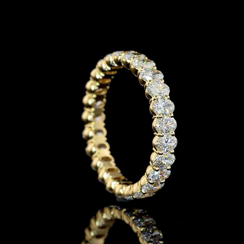 5ctw Prong Oval Eternity Band