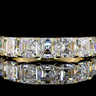 3-1/4ctw Prong Asscher Seven Stone Band
