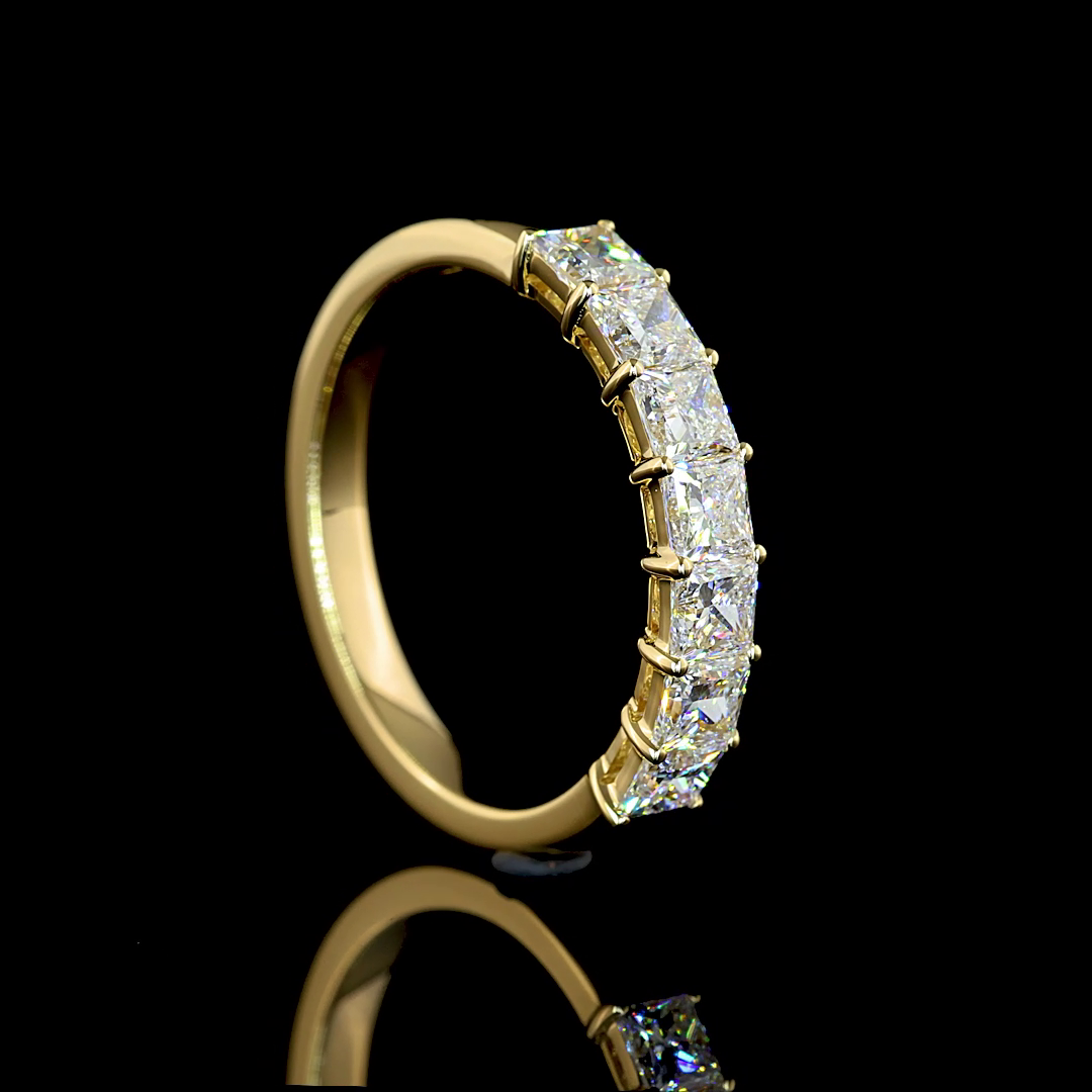 1ctw Prong Princess Seven Stone Band