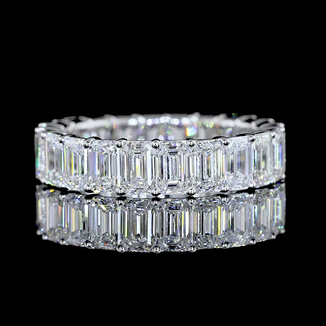 5ctw Emerald Prong Diamond Eternity Band