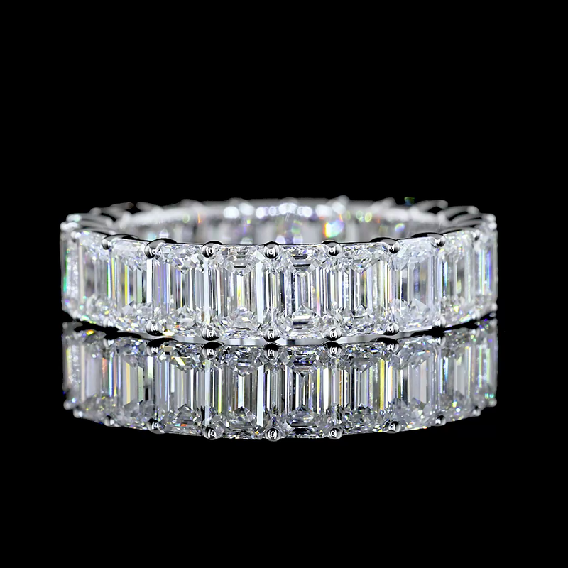 5ctw Emerald Prong Diamond Eternity Band