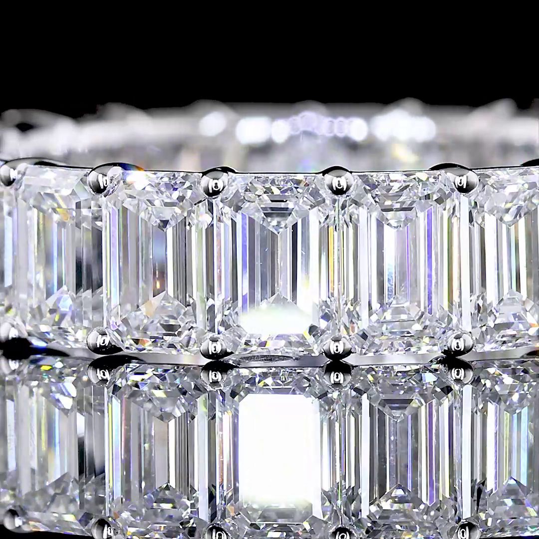 5ctw Emerald Prong Diamond Eternity Band