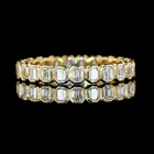 1-3/4ctw Bezel Emerald Eternity Band