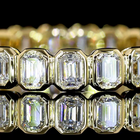 1-3/4ctw Bezel Emerald Eternity Band
