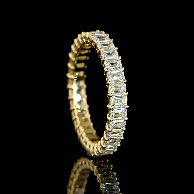 2ctw Prong Emerald Eternity Band