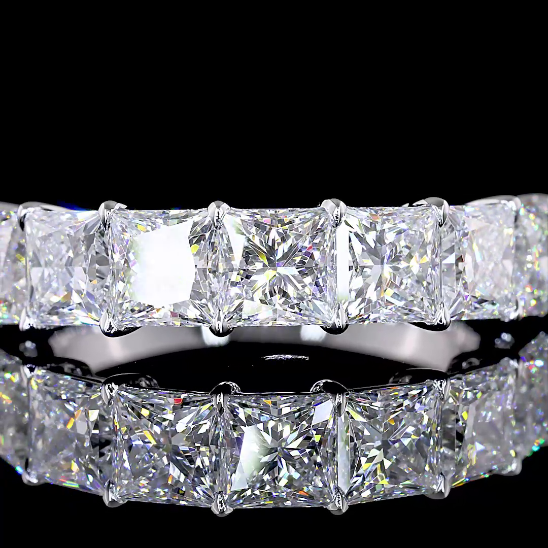 3ctw Prong Princess Seven Stone Band