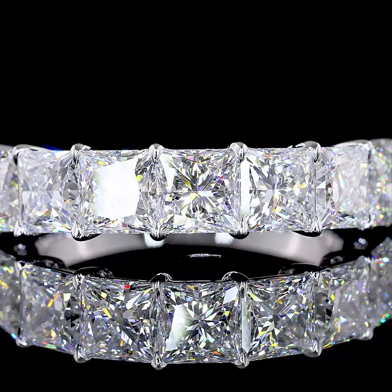 3ctw Prong Princess Seven Stone Band