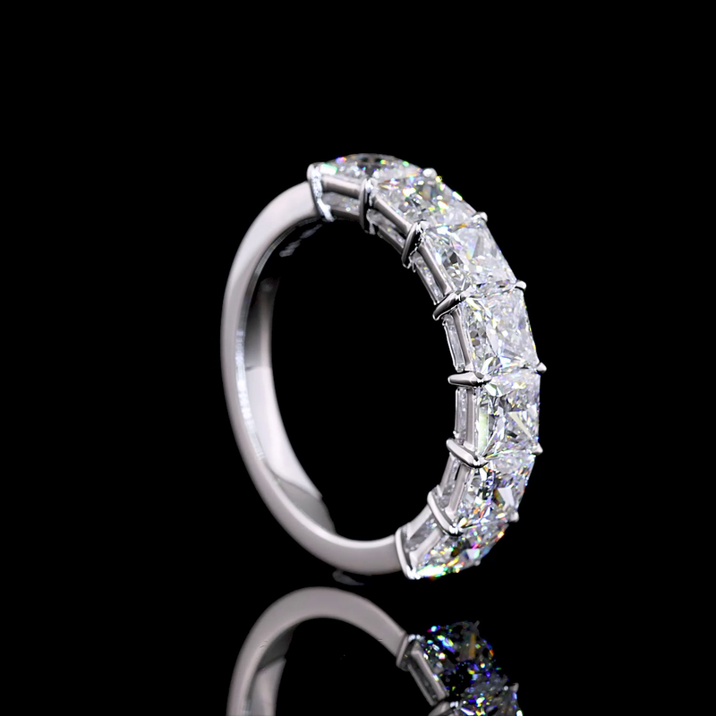 3ctw Prong Princess Seven Stone Band
