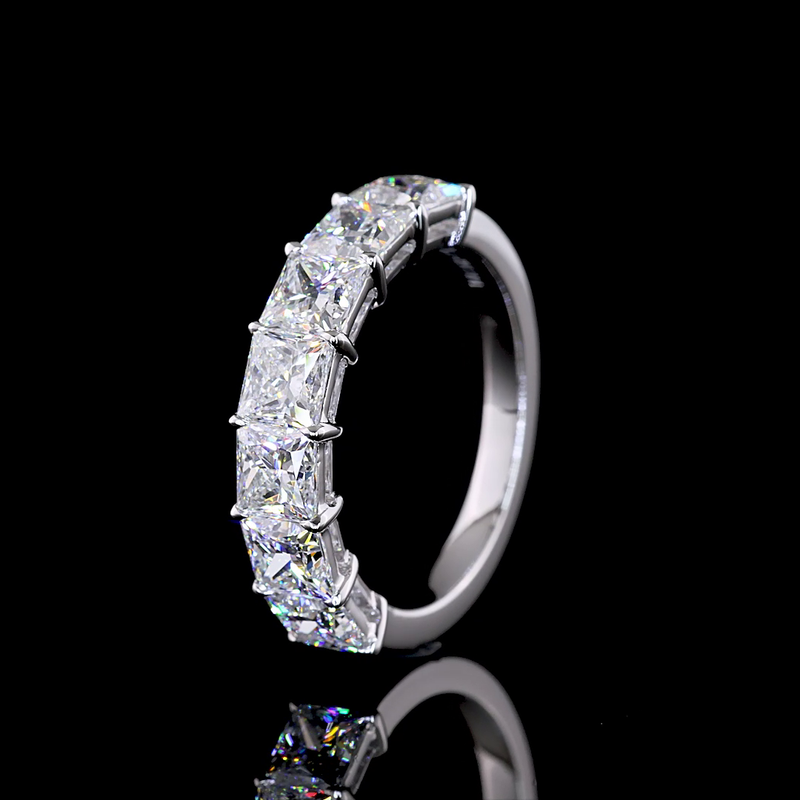 3ctw Prong Princess Seven Stone Band