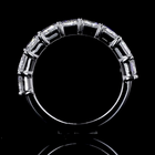 4ctw Emerald Prong Diamond Half Eternity Band