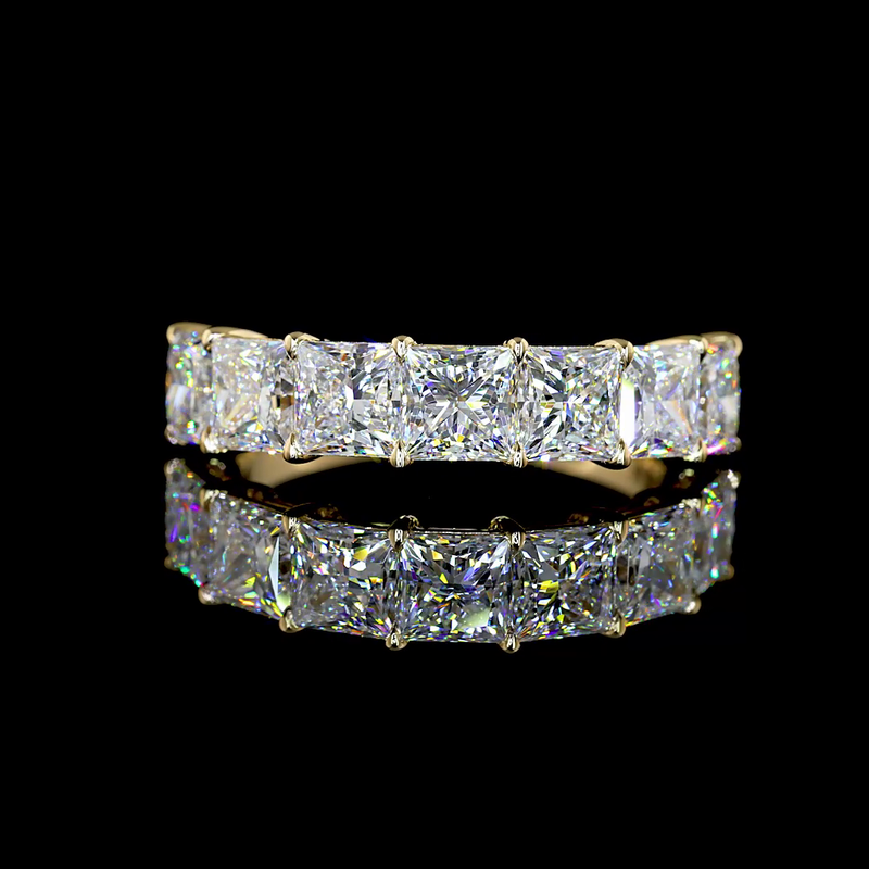 3ctw Prong Princess Seven Stone Band