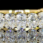 3ctw Cushion Prong Diamond 3/4 Eternity Band