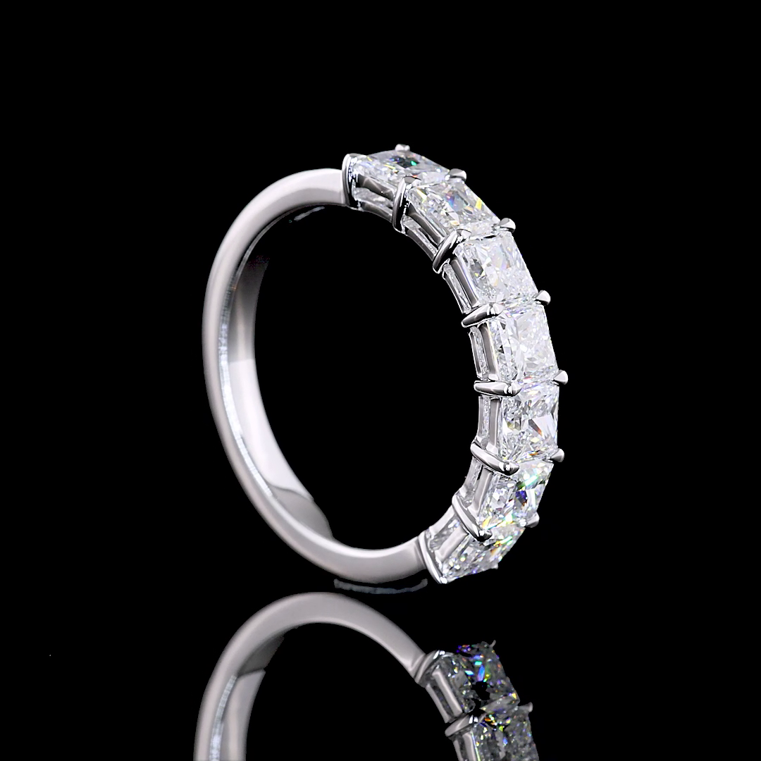 2ctw Prong Princess Seven Stone Band