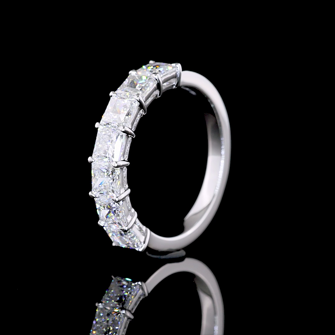 2ctw Prong Princess Seven Stone Band