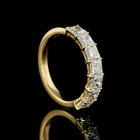 2ctw Prong Princess Seven Stone Band