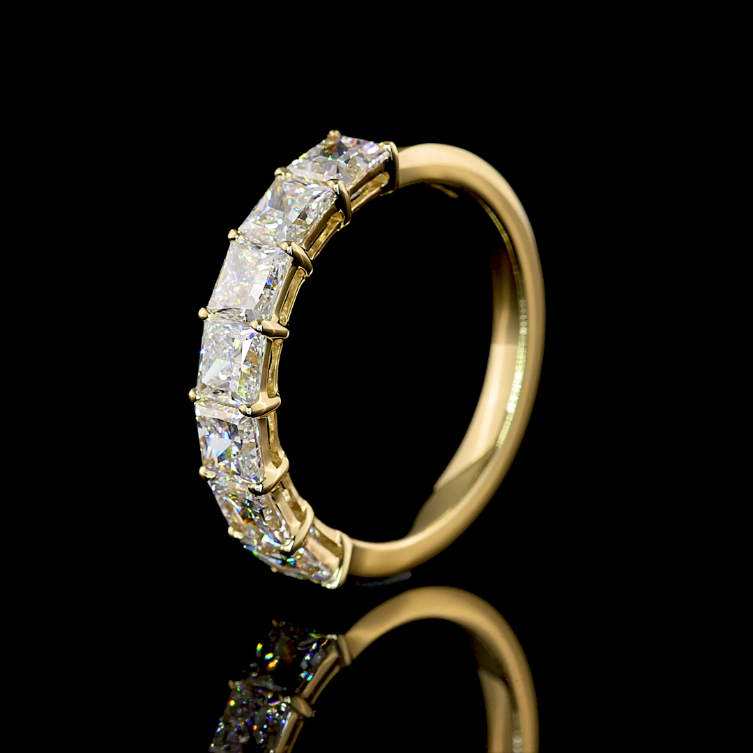 2ctw Prong Princess Seven Stone Band