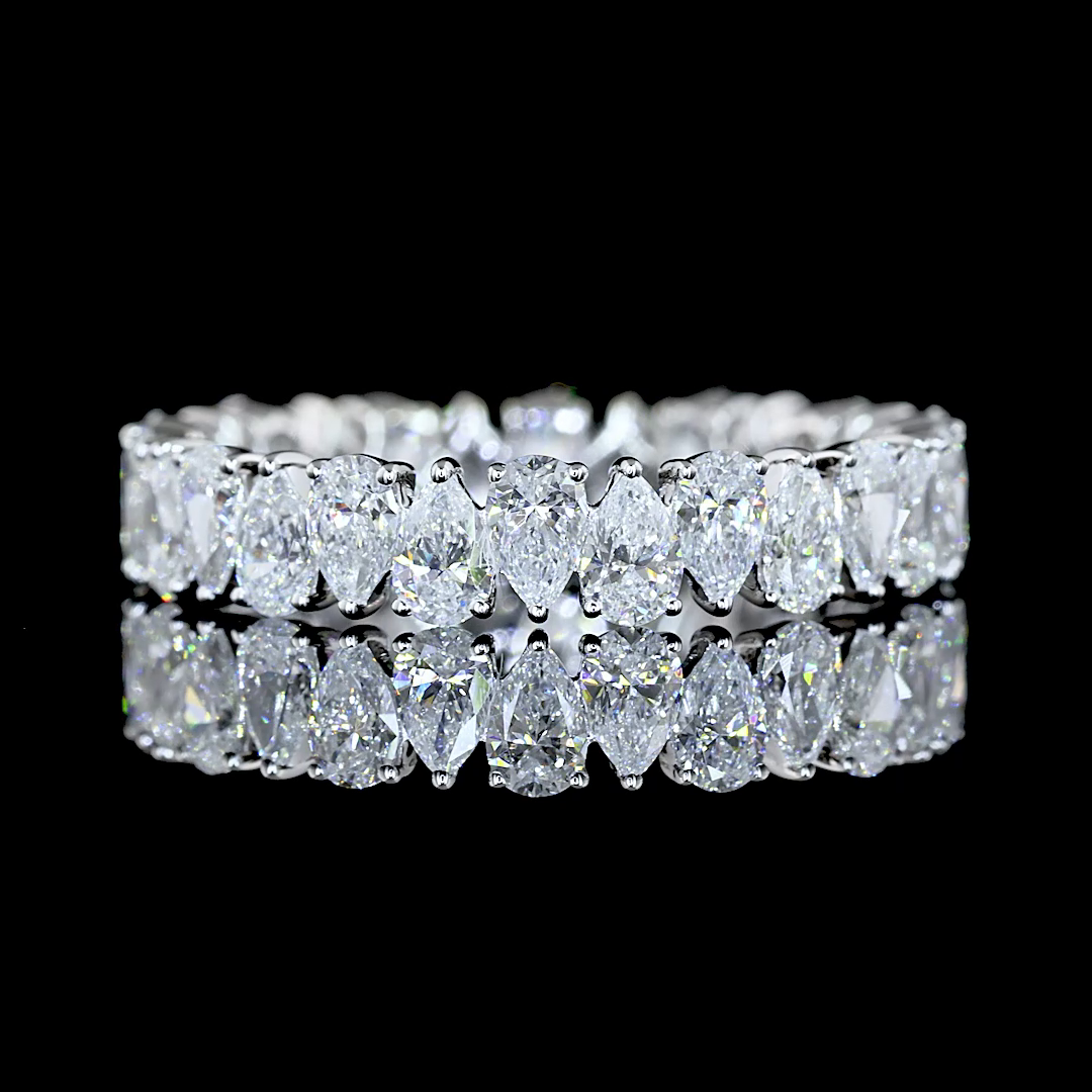 2ctw Prong Pear Eternity Band