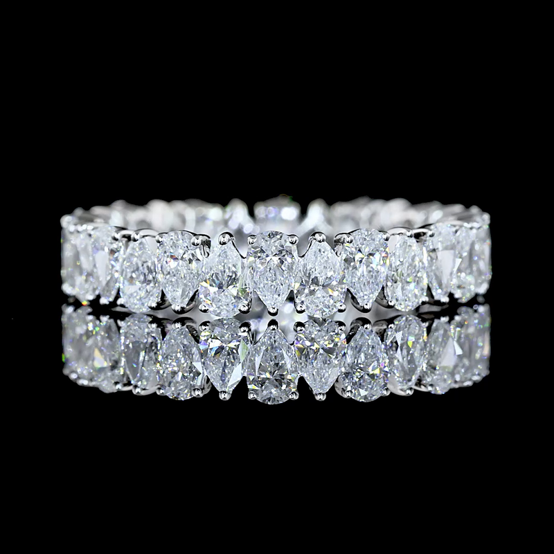 2ctw Prong Pear Eternity Band