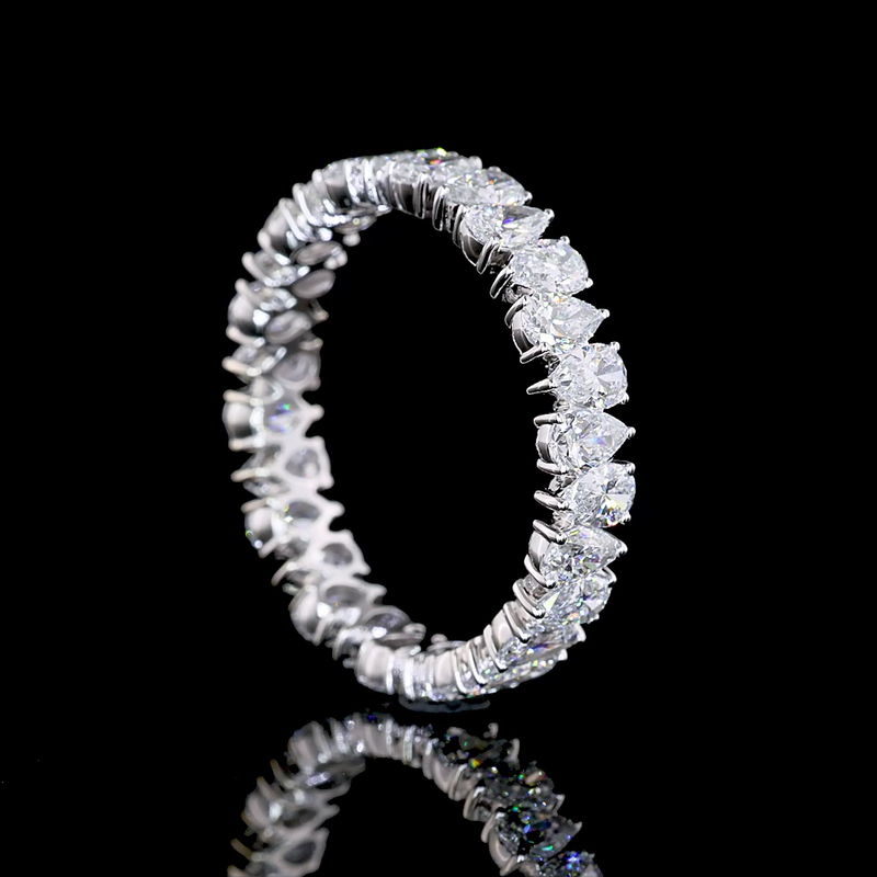 2ctw Prong Pear Eternity Band