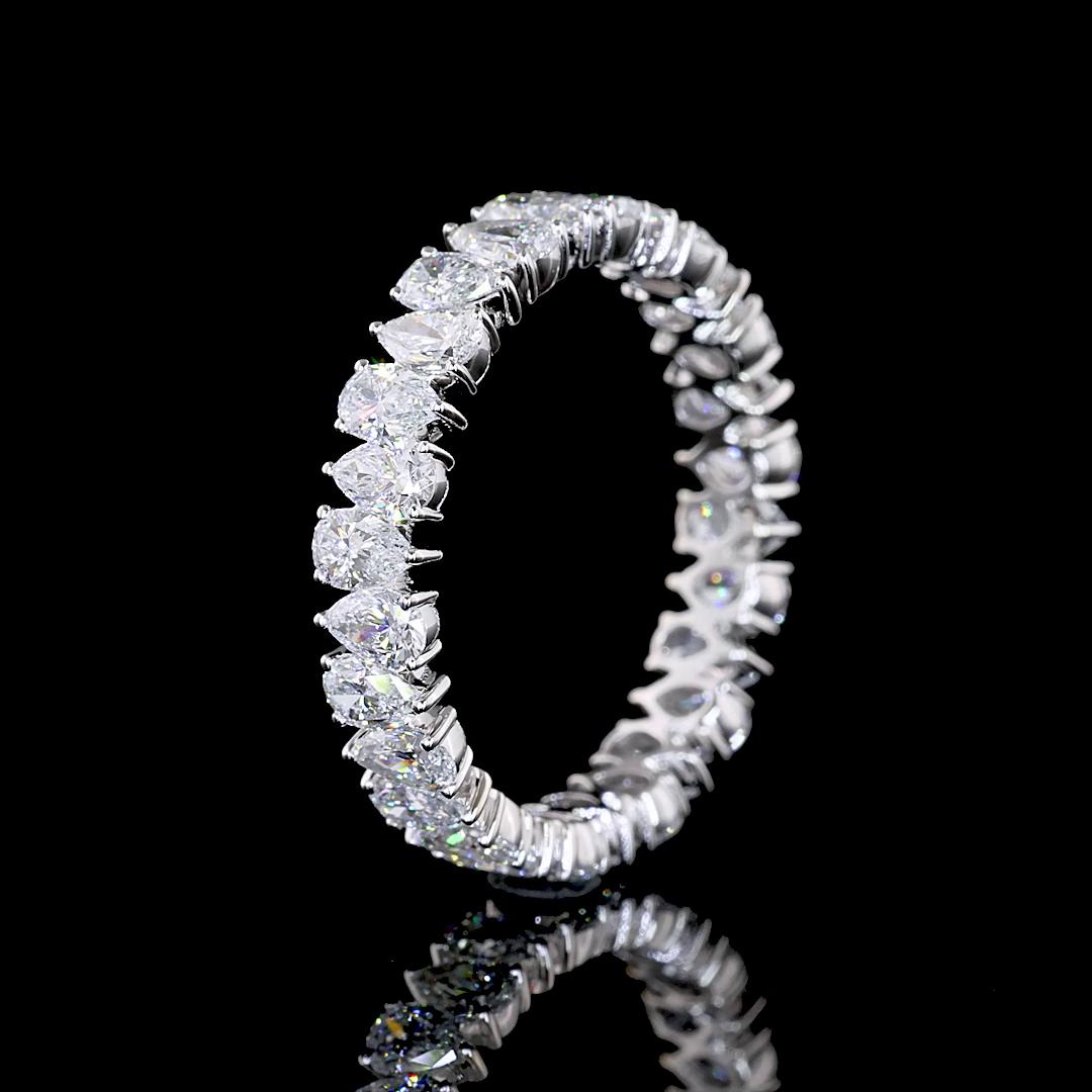 2ctw Prong Pear Eternity Band