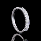 1ctw Prong Asscher Seven Stone Band