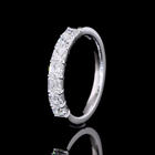 1ctw Prong Asscher Seven Stone Band