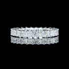 1-3/4ctw Prong Princess Eternity Band