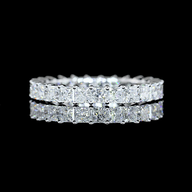 1-3/4ctw Prong Princess Eternity Band
