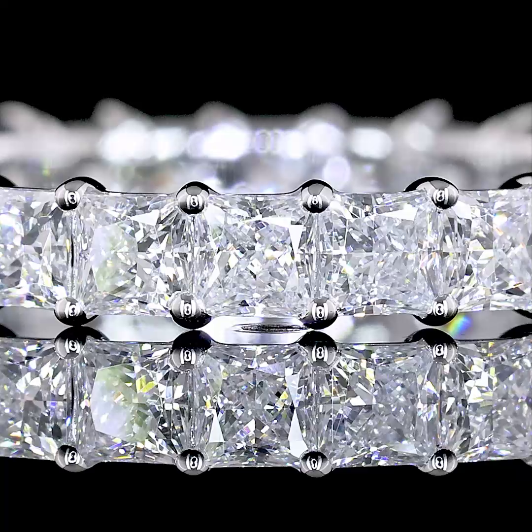 1-3/4ctw Prong Princess Eternity Band