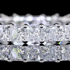 1-3/4ctw Prong Princess Eternity Band