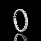 1-3/4ctw Prong Princess Eternity Band